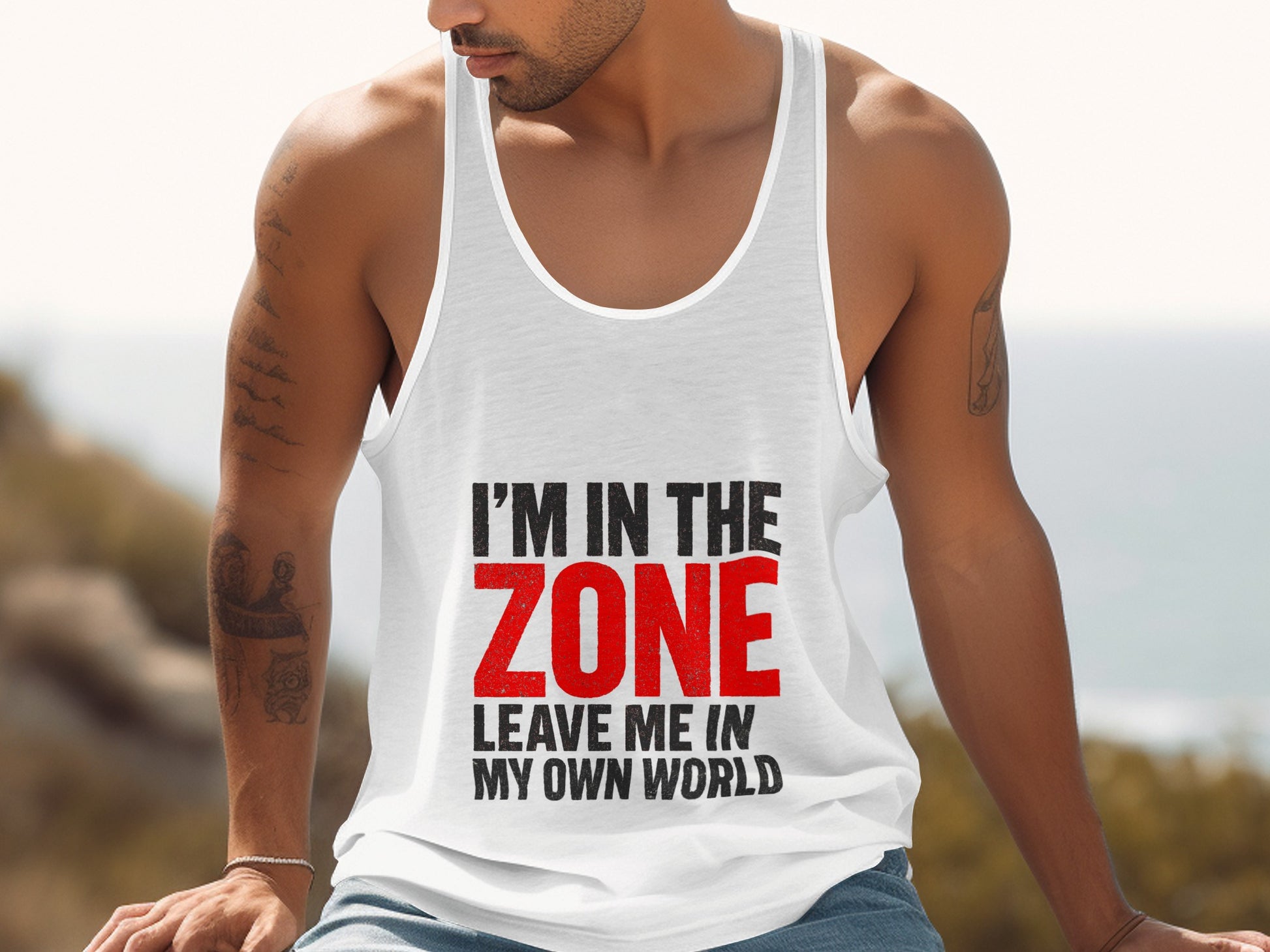 I'm In The Zone Leave Me In My Own World tank top product