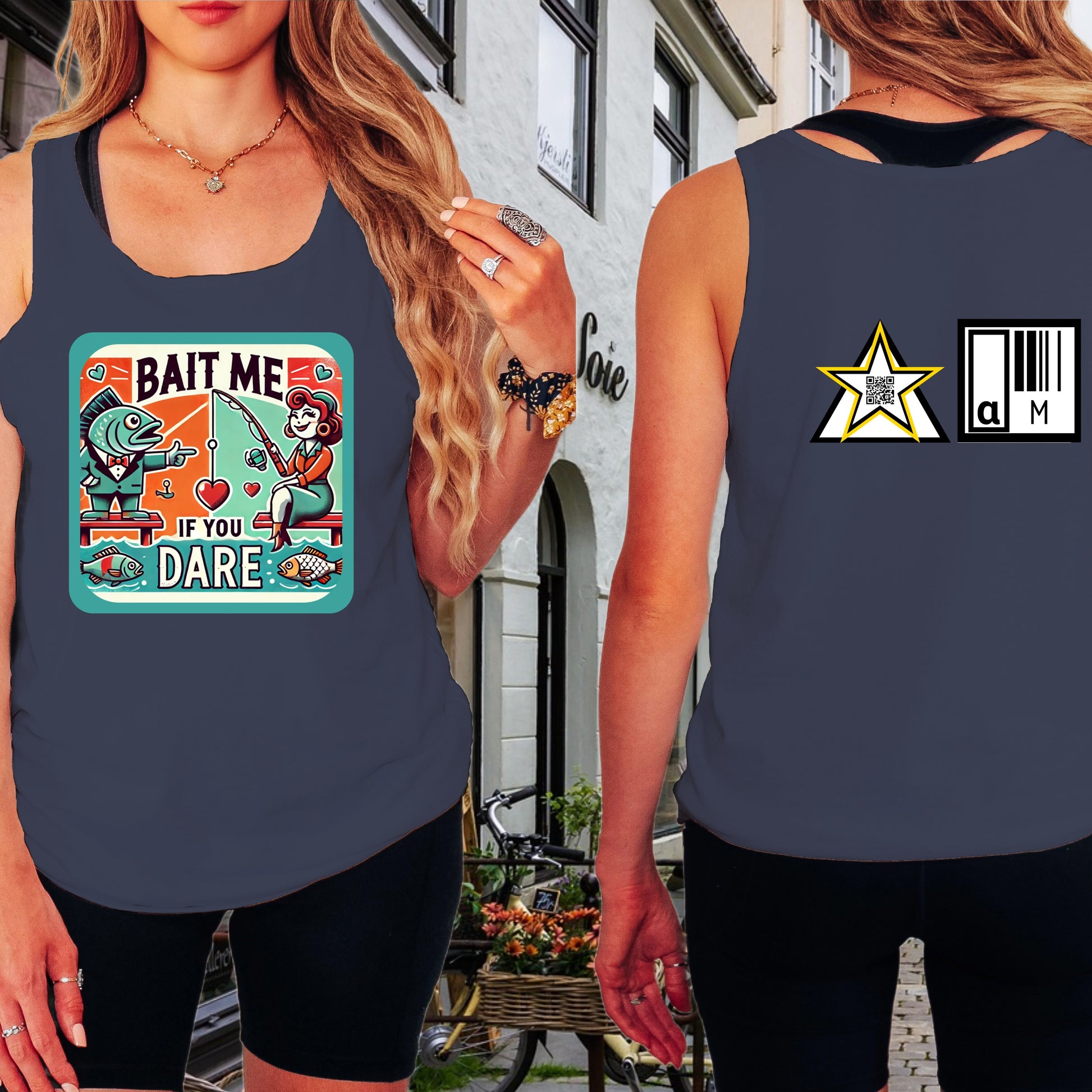 Bait Me If You Dare Fun Fishing Tank Top product