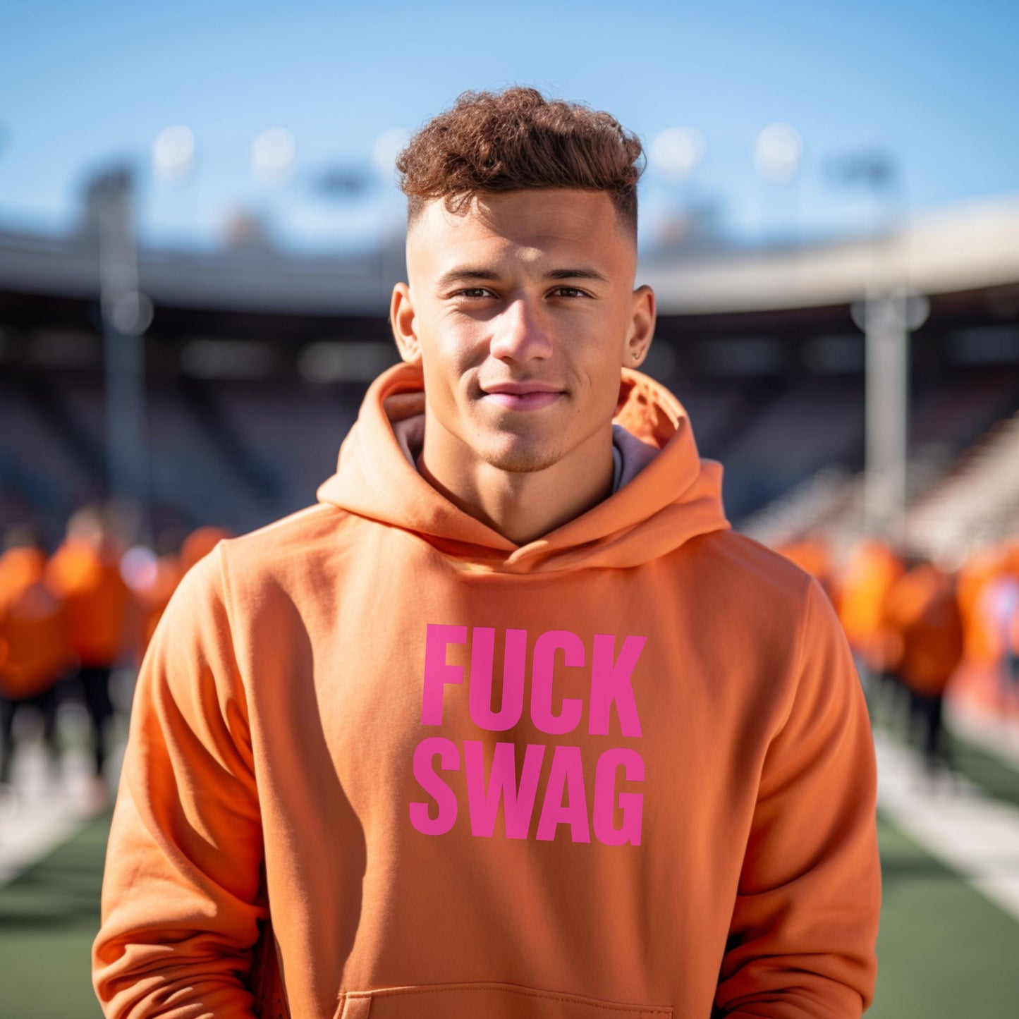 Bold Fuck Swag Printed Hoodie for Trendy Fashion