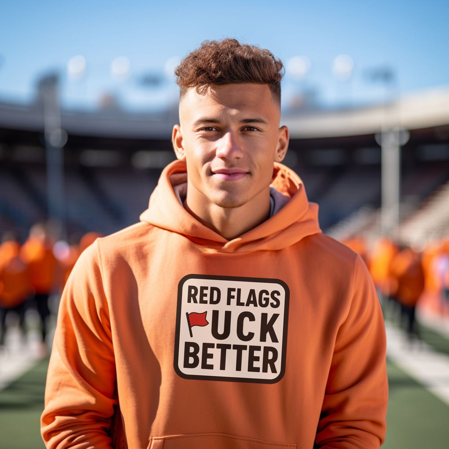 Red Flags Uck Better Statement Hoodie