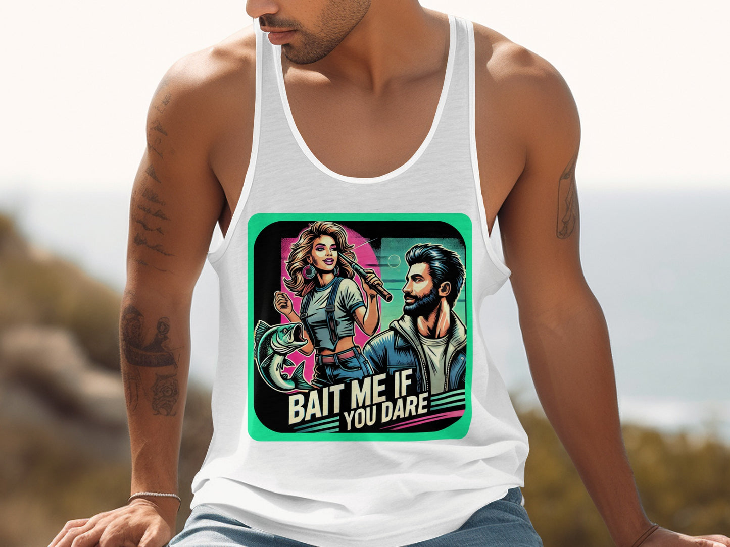 Bait Me If You Dare Graphic Print Tank Top product type