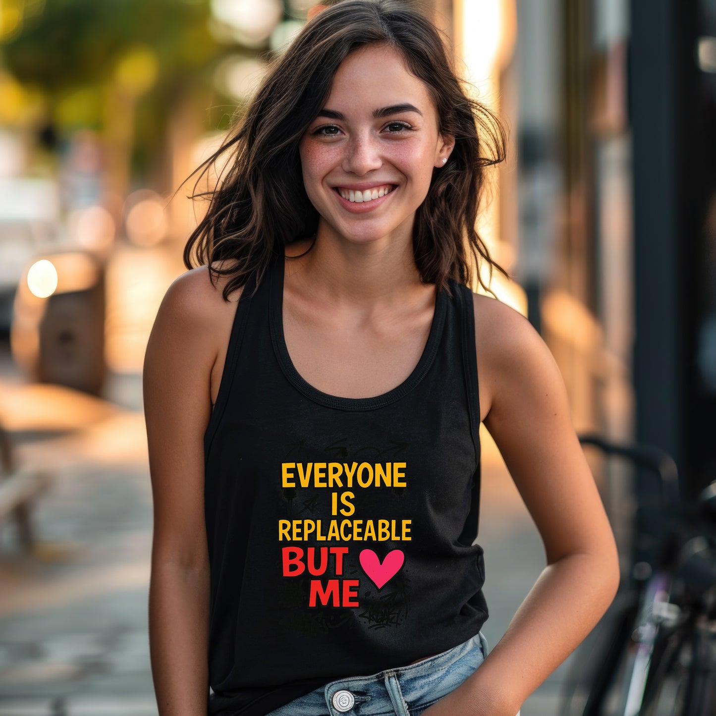 Everyone Is Replaceable But Me Heart Tank Top product
