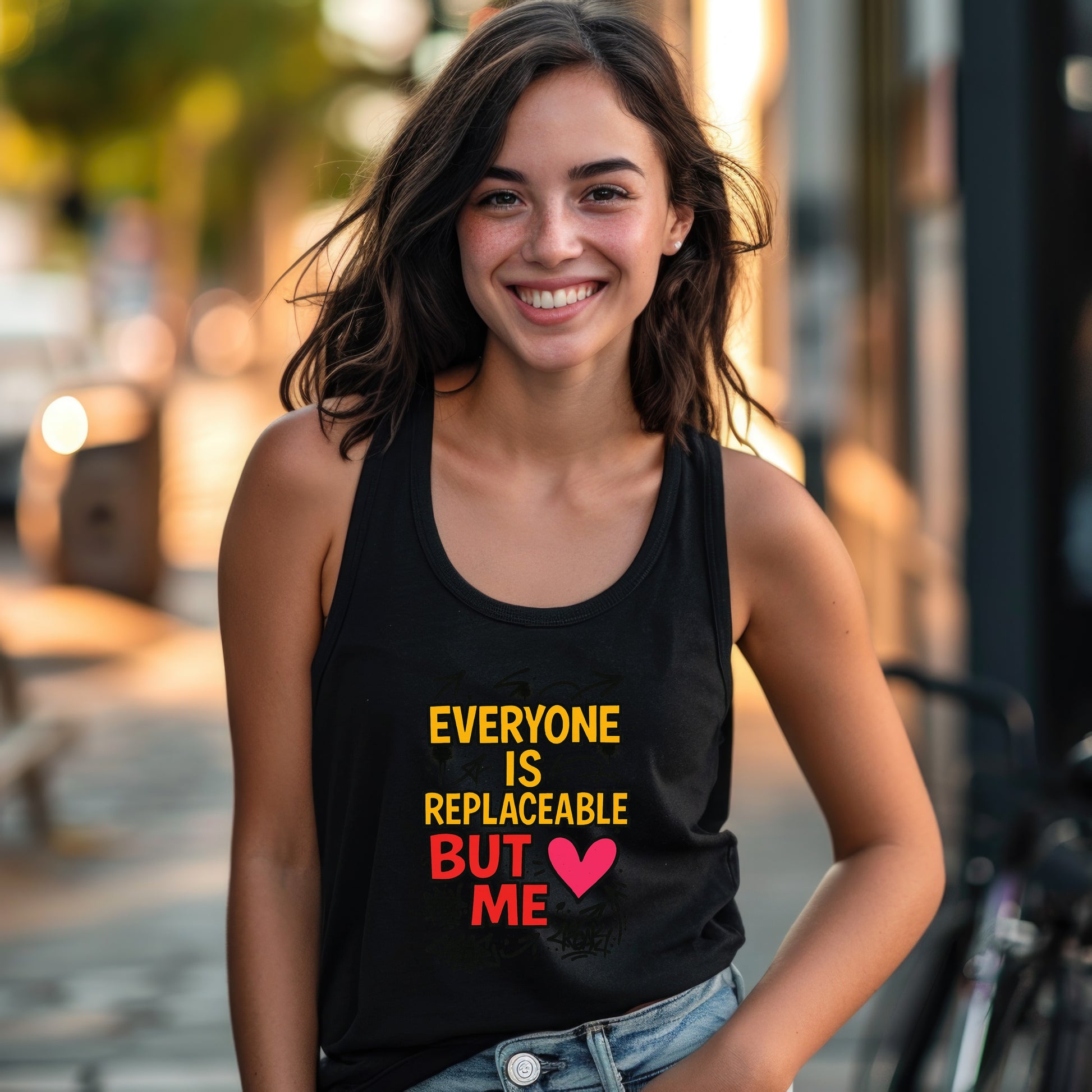Everyone Is Replaceable But Me Heart Tank Top product