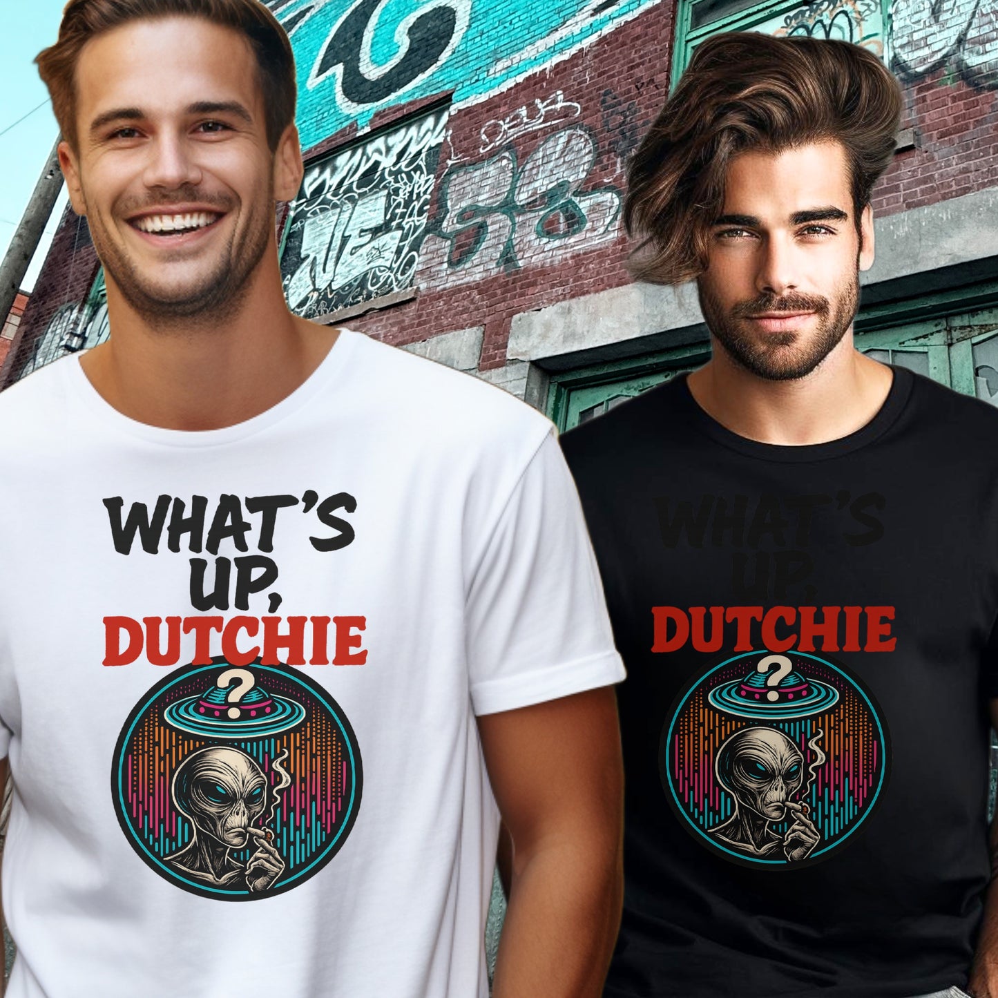 What's Up Dutchie Alien Graphic Tee Shirt product type