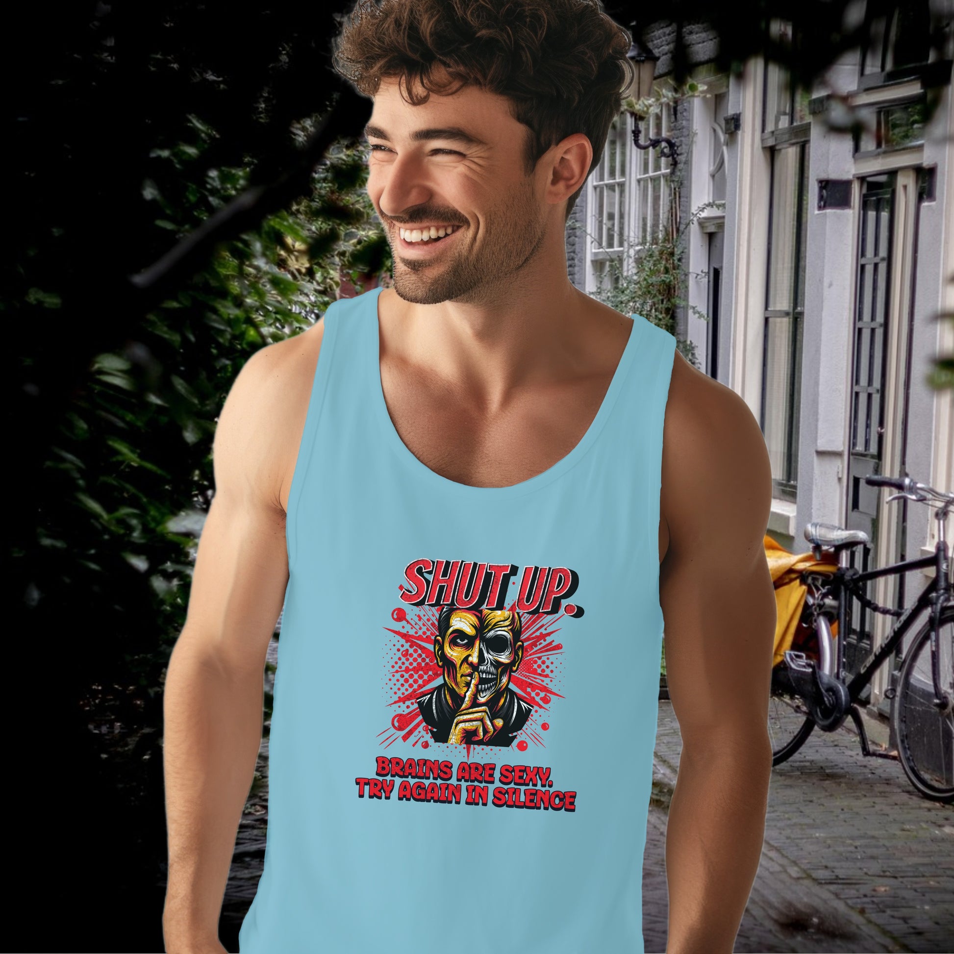Shut Up Brains Are Sew Try Again In Silence Tank product