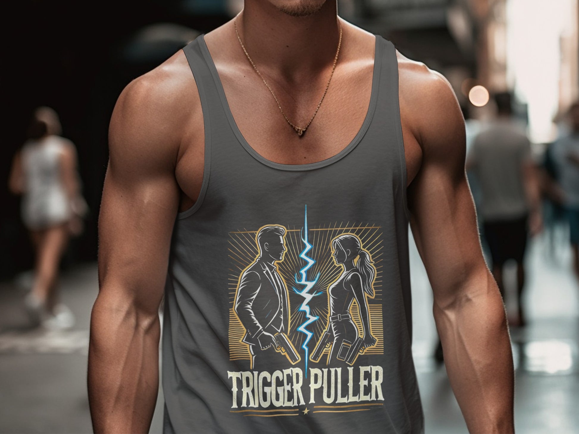Trigger Puller Graphic Print Tank Top product