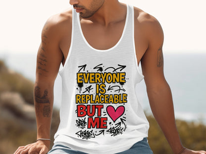 Everyone Is Replaceable But Me Heart Tank Top Product