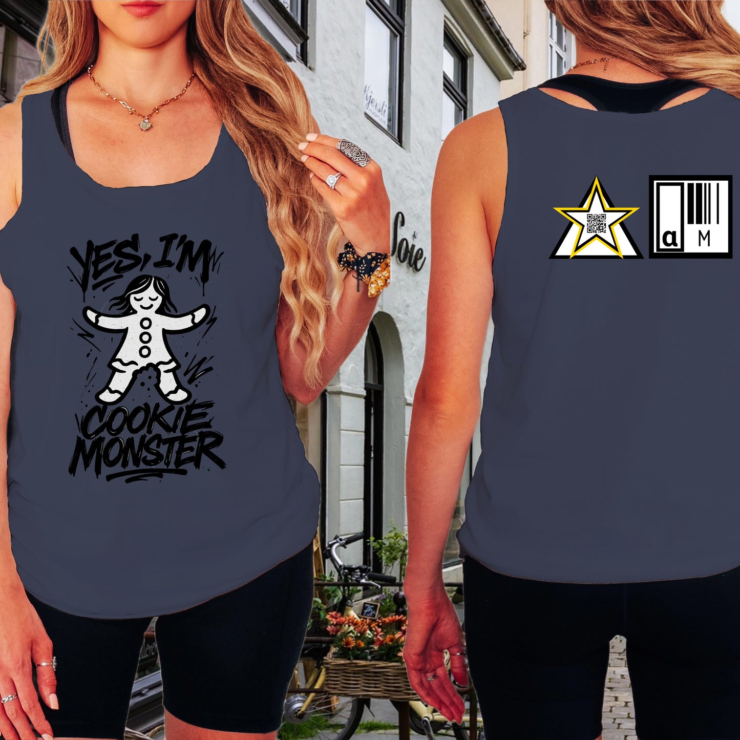 Yes I'm Cookie Monster Graphic Tank Top Product