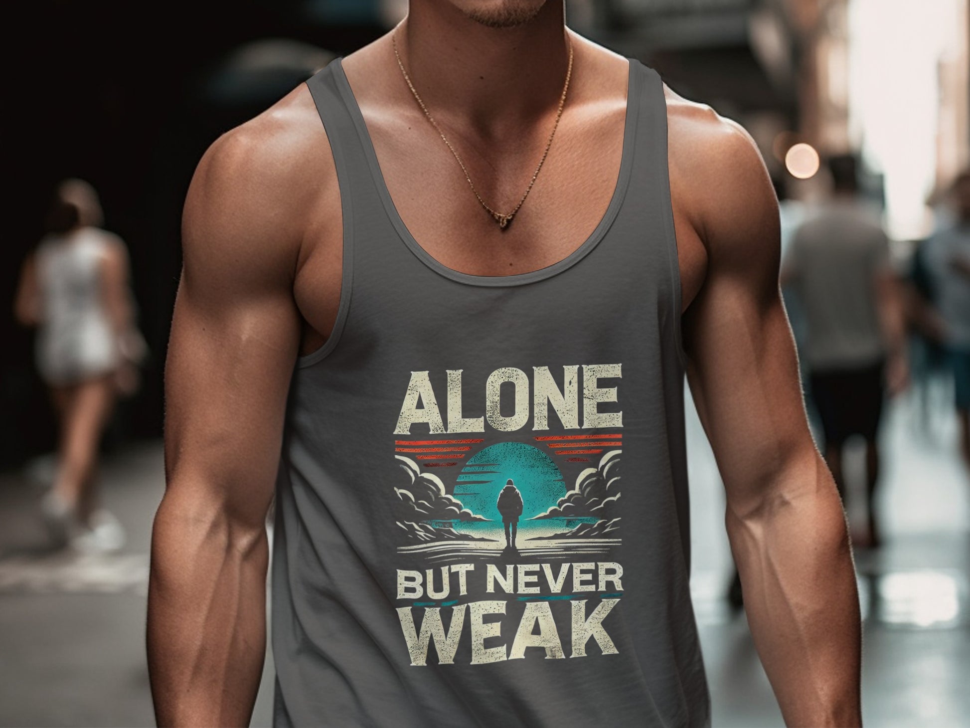 Alone But Never Weak Tank Top product