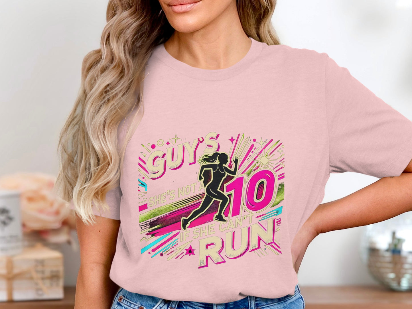 'Guys She's Not 10 If She Can't Run Graphic T-Shirt product'