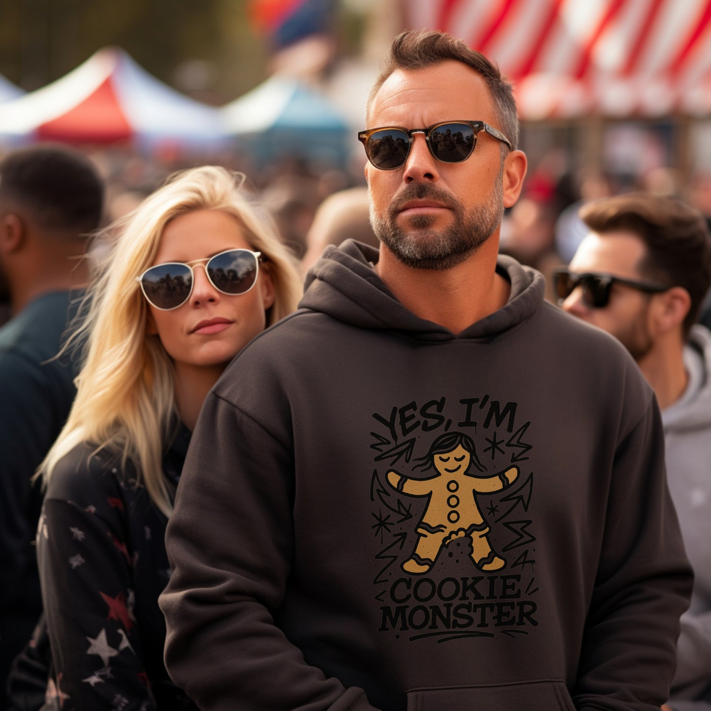 Yes I'm Cookie Monster Graphic Hoodie product