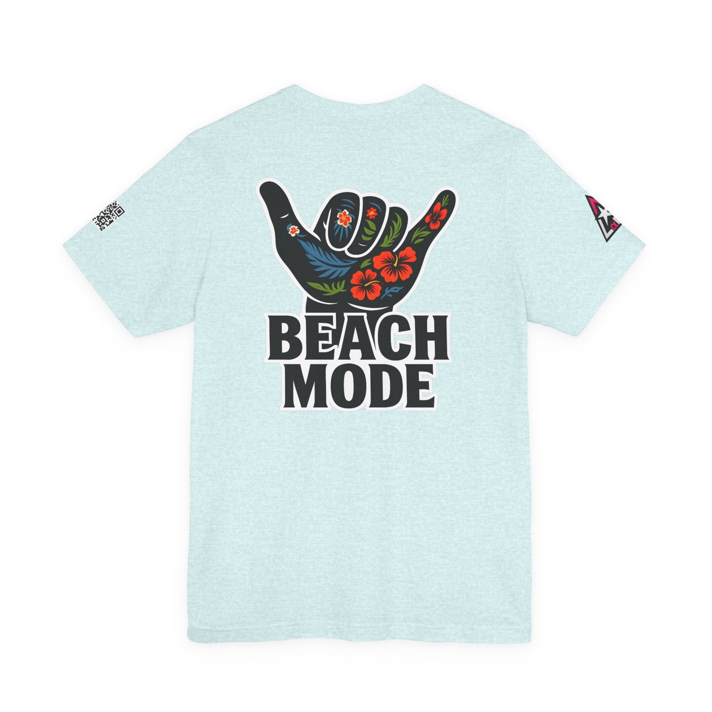 Beach Mode Graphic T-Shirt | Shaka Hand Tropical Tee | Summer Streetwear