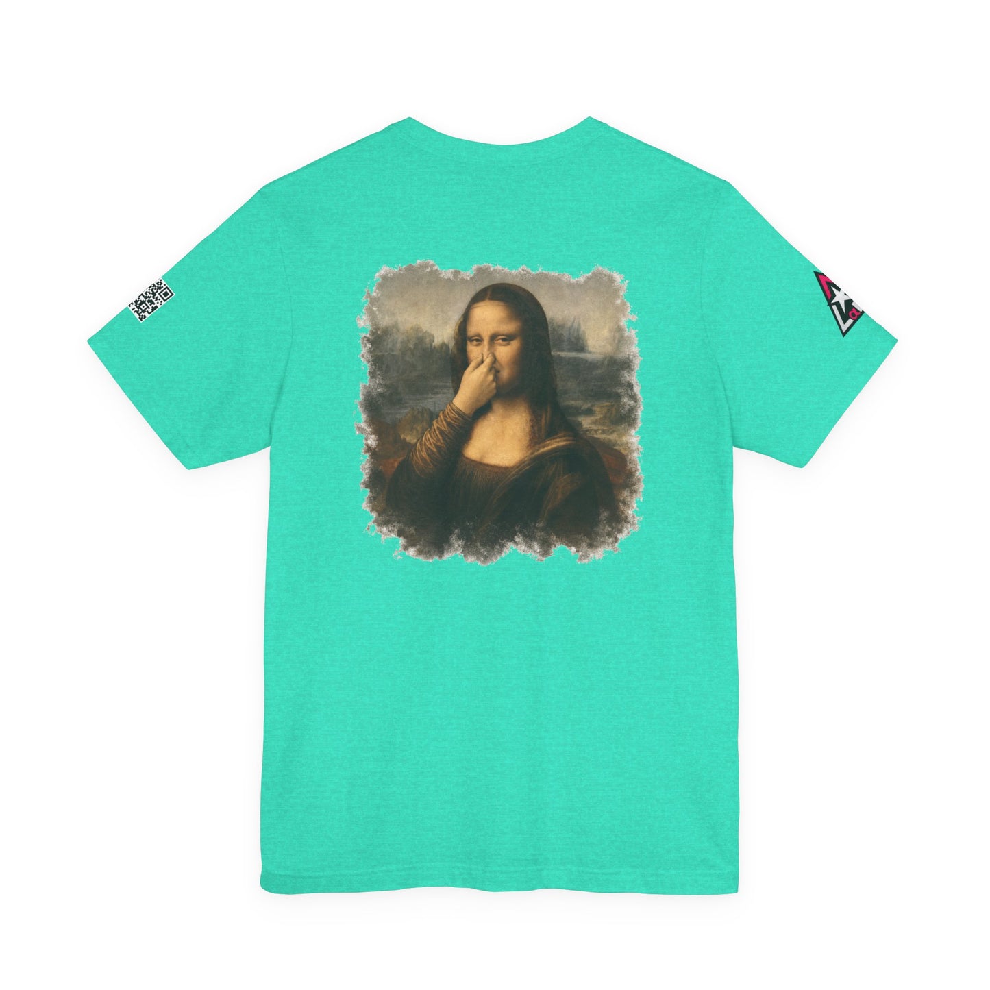 Something Smells Like Bullshit Graphic T-Shirt | Mona Lisa Parody Tee