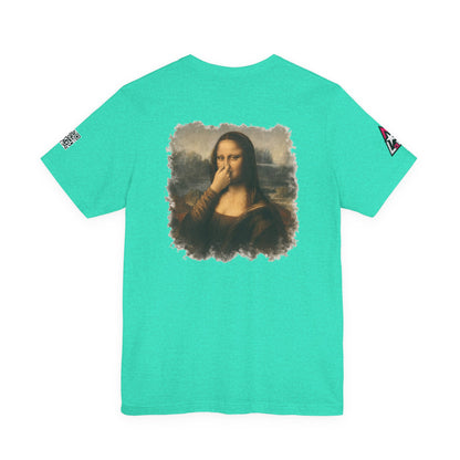 Something Smells Like Bullshit Graphic T-Shirt | Mona Lisa Parody Tee