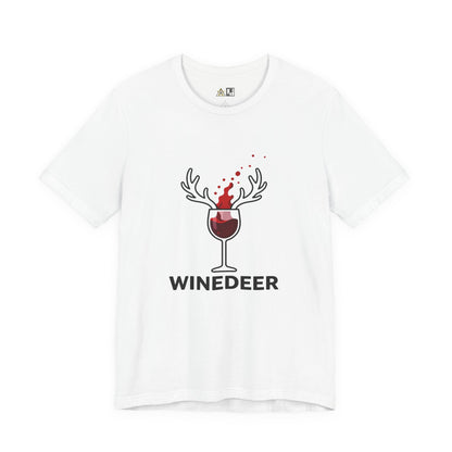 Wine Deer Authority – Unisex Bold Graphic Streetwear Tee