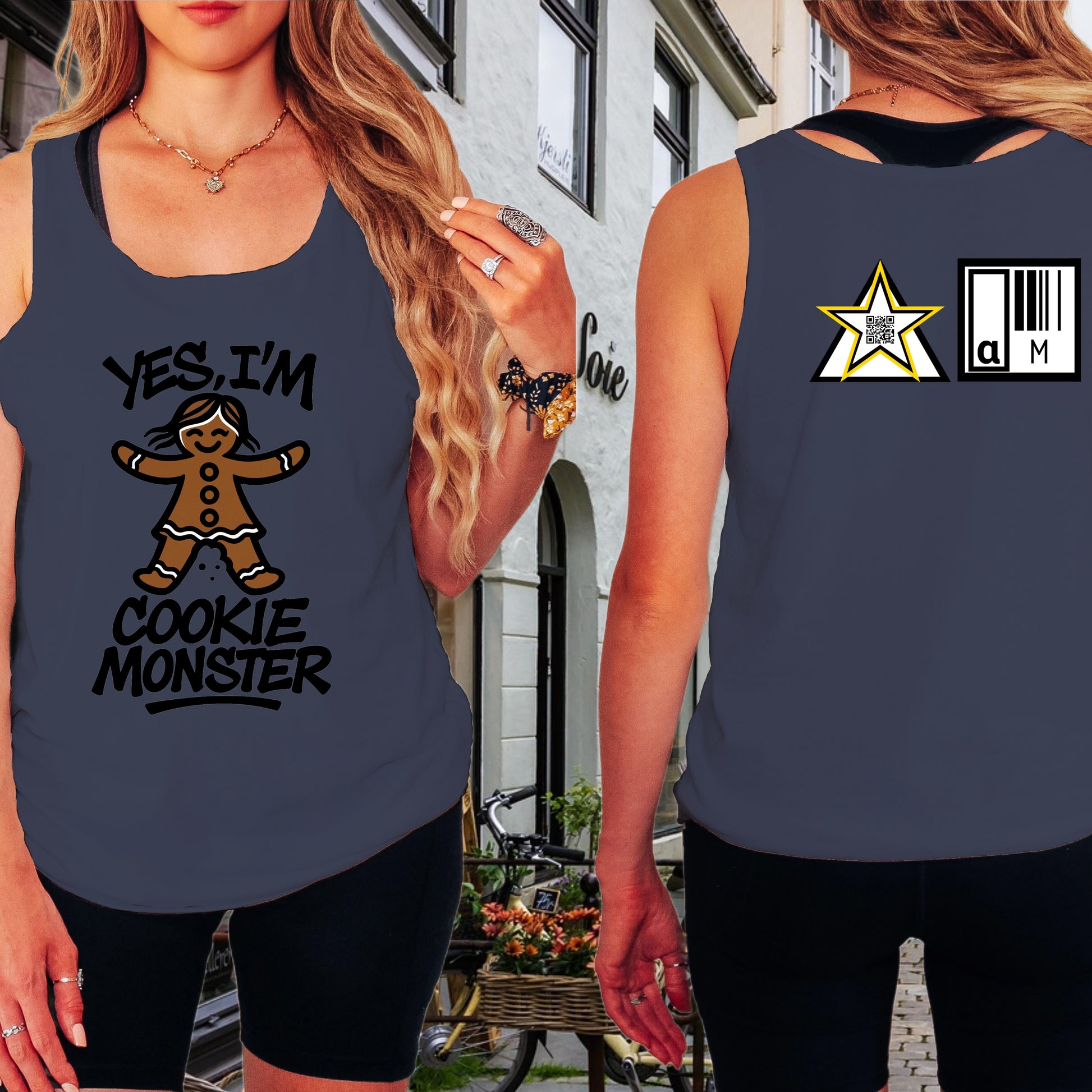 Yes I'm Cookie Monster Casual Tank Top product type