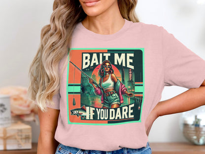 Bait Me If You Dare Fishing Graphic T-Shirt product type