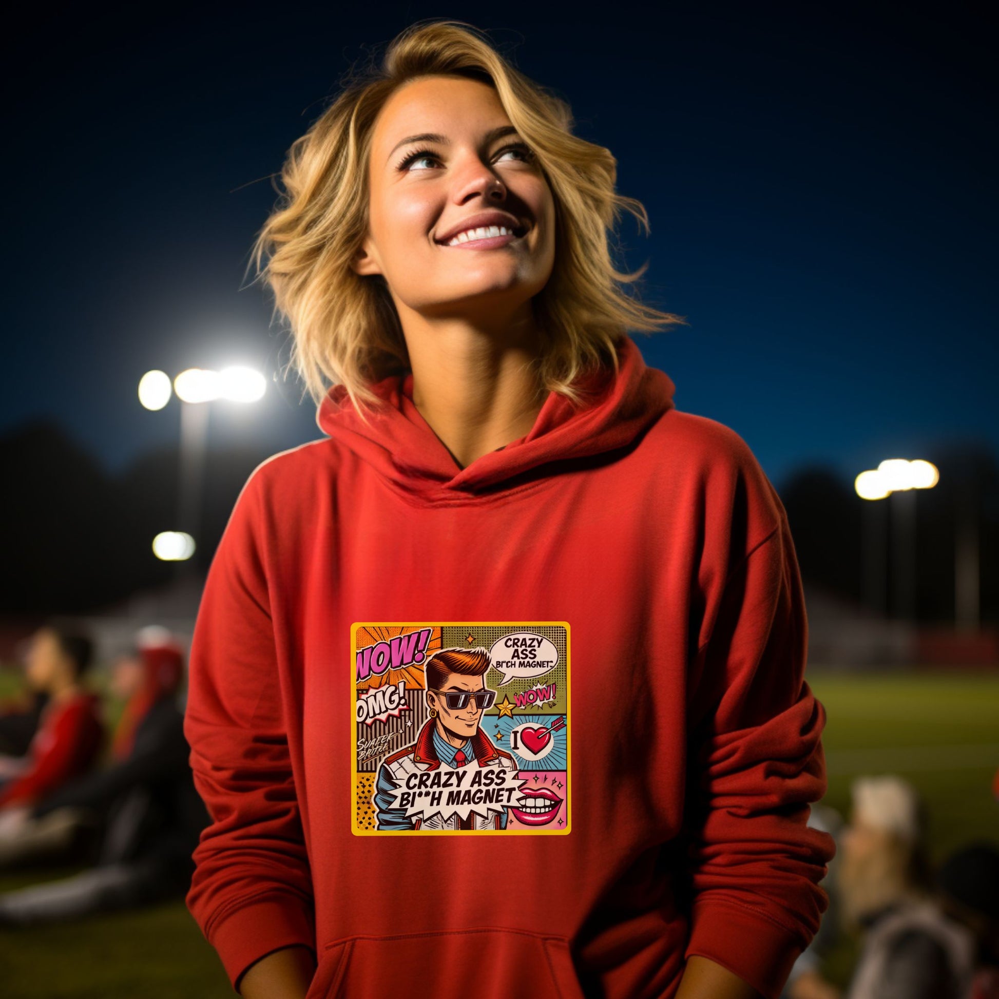 Crazy Ass B**** Magnet Graphic Hoodie product