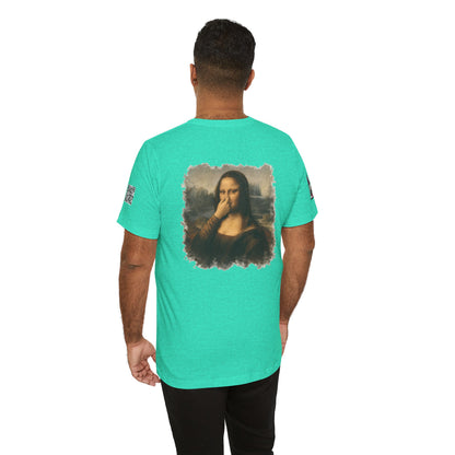 Something Smells Like Bullshit Graphic T-Shirt | Mona Lisa Parody Tee