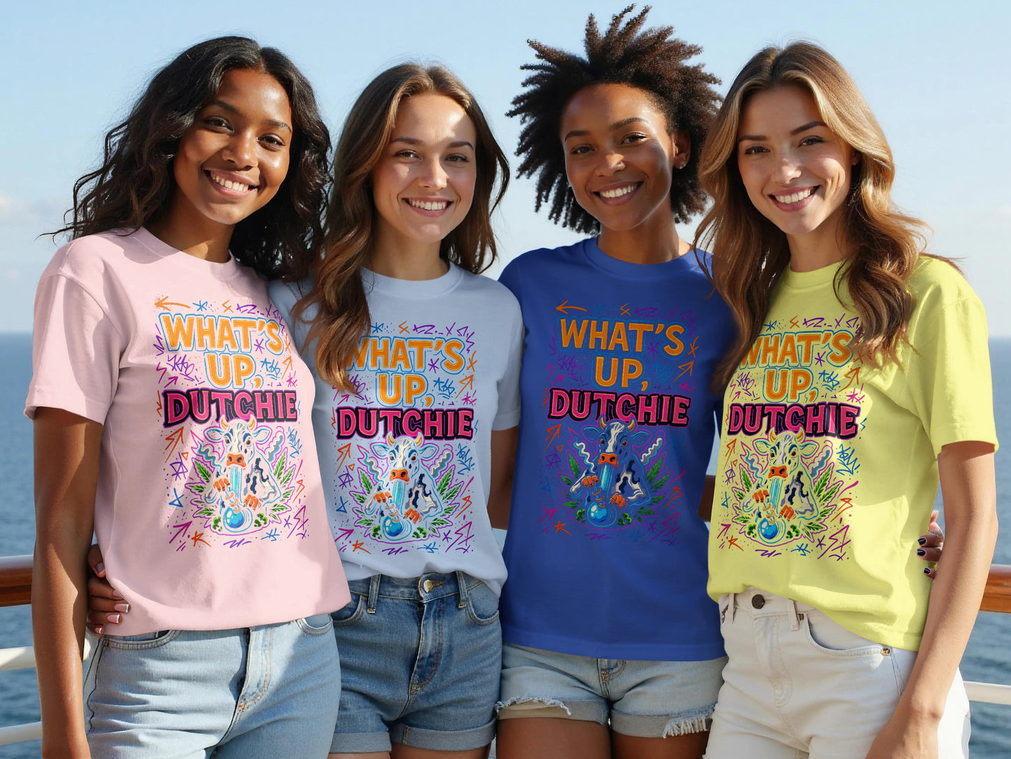 Colorful What's Up Dutchie Graphic Tee product type