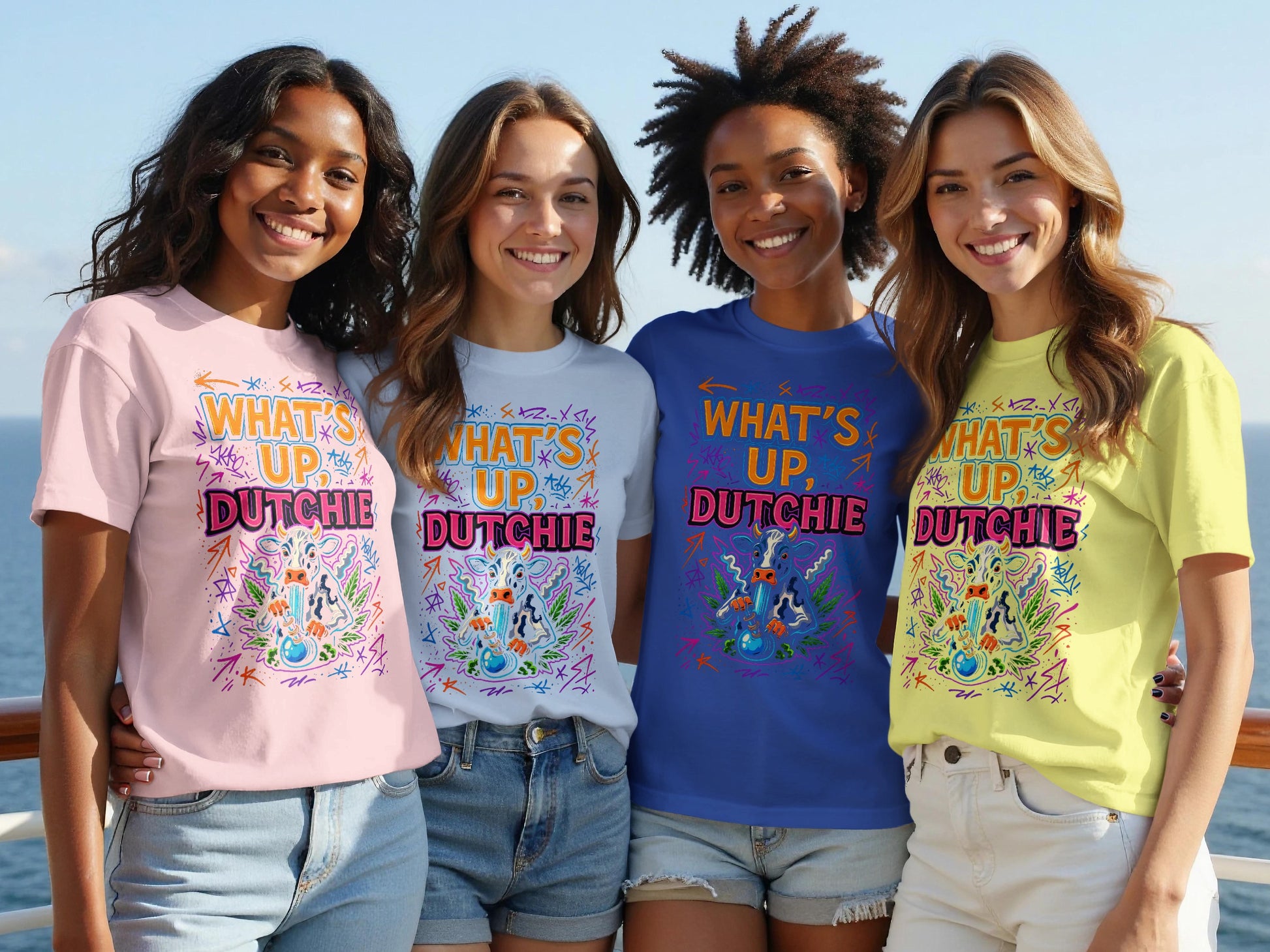 Colorful What's Up Dutchie Graphic Tee product type