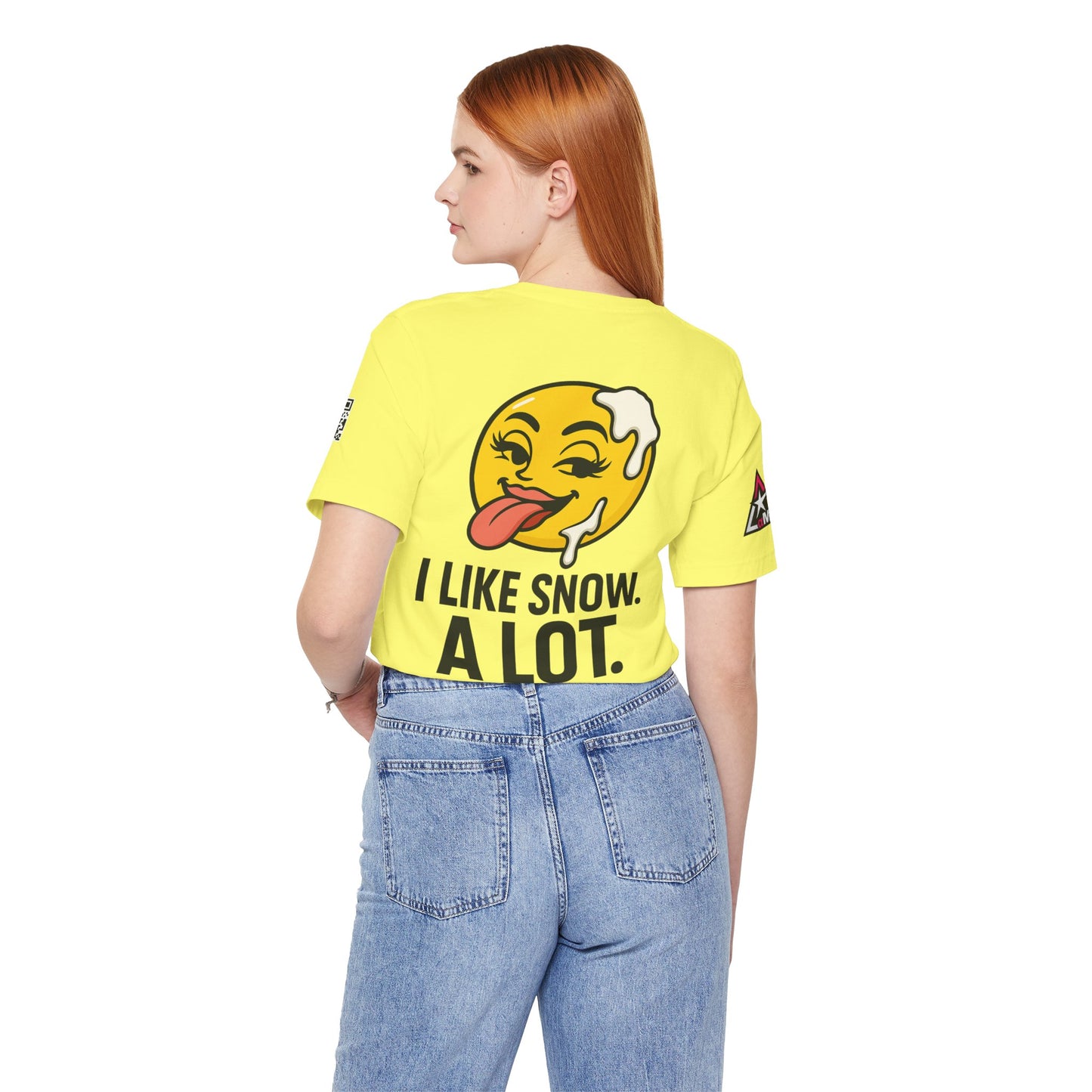 I Like Snow. A Lot. Graphic T-Shirt | Funny Winter Tee | Cheeky Snow Lover Shirt