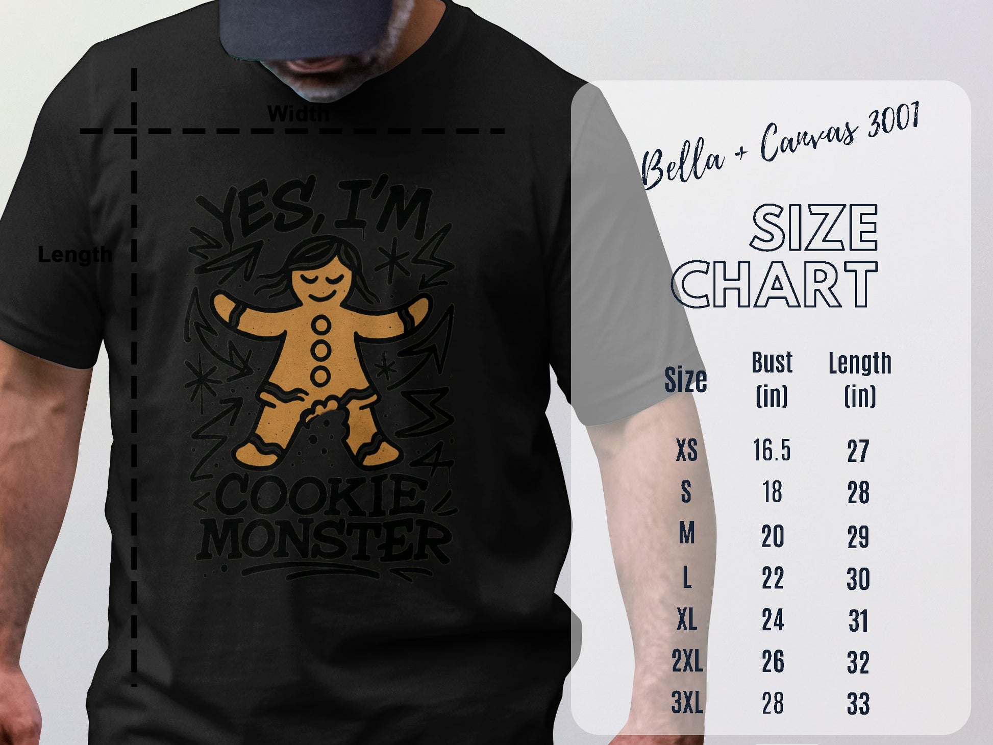 Yes I'm Cookie Monster Printed T-shirt product type