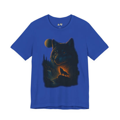 Midnight Wolf Instinct Tee – Unisex Streetwear Graphic Tee