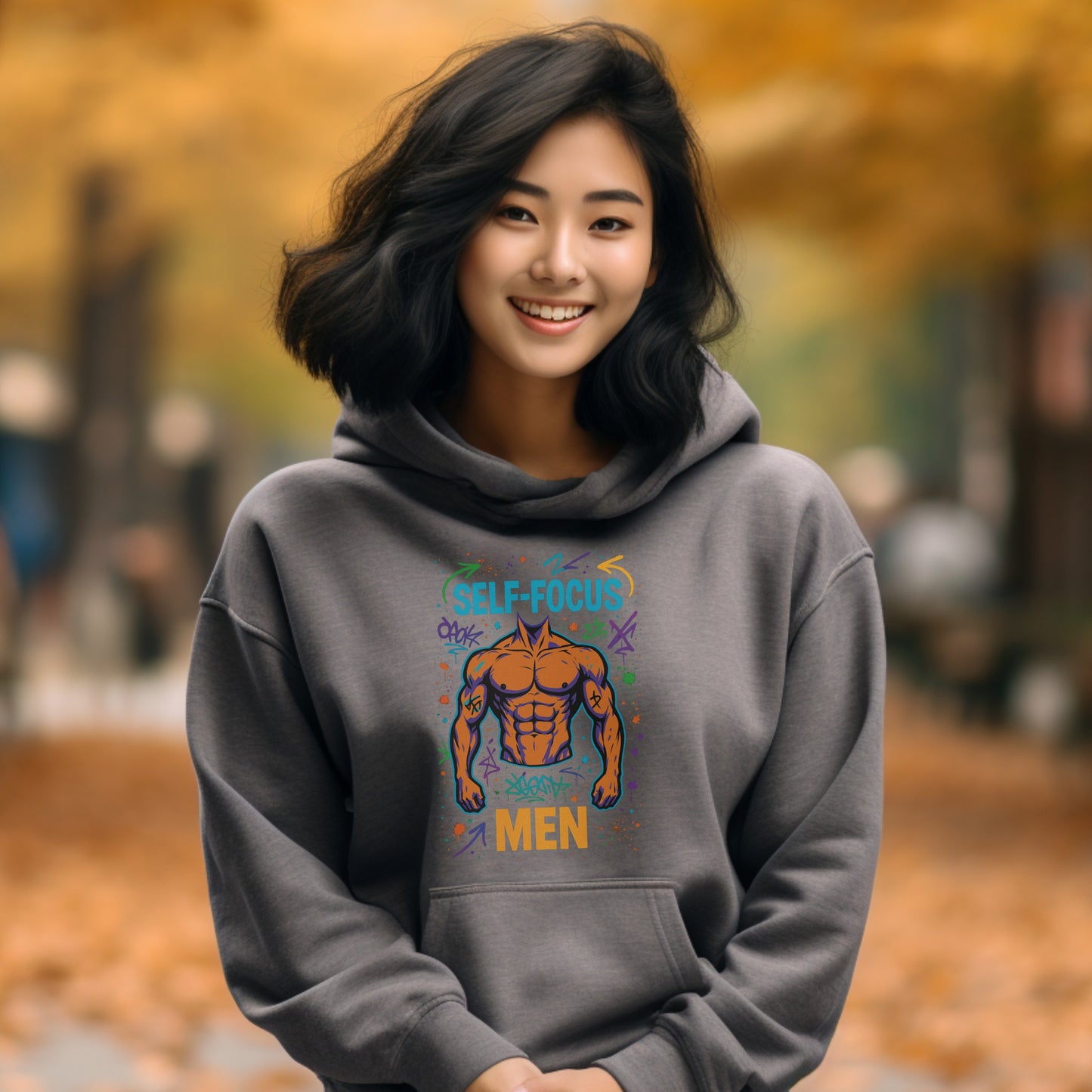 Self-Focus Men Printed Graphic Hoodie product type