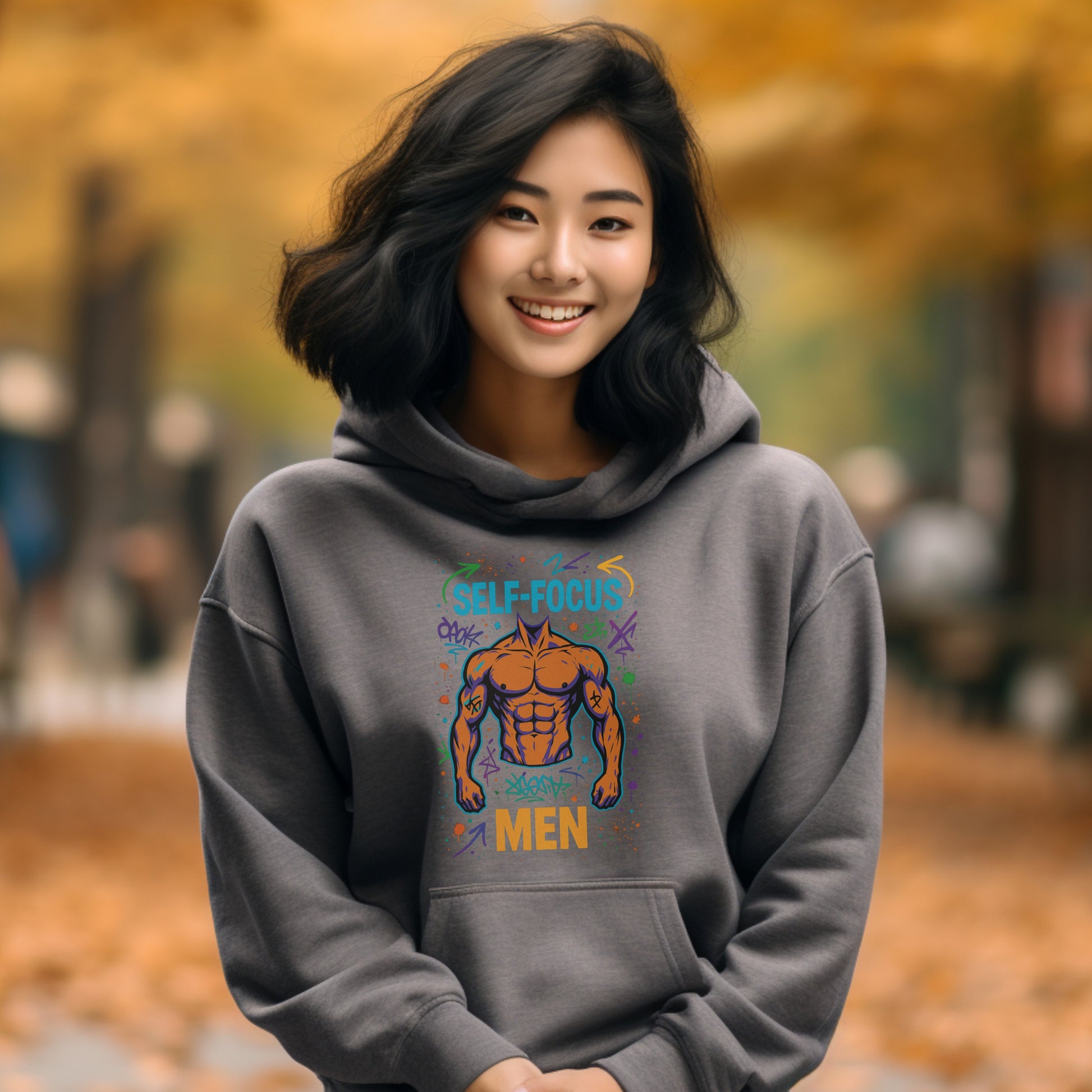 Self-Focus Men Printed Graphic Hoodie product type