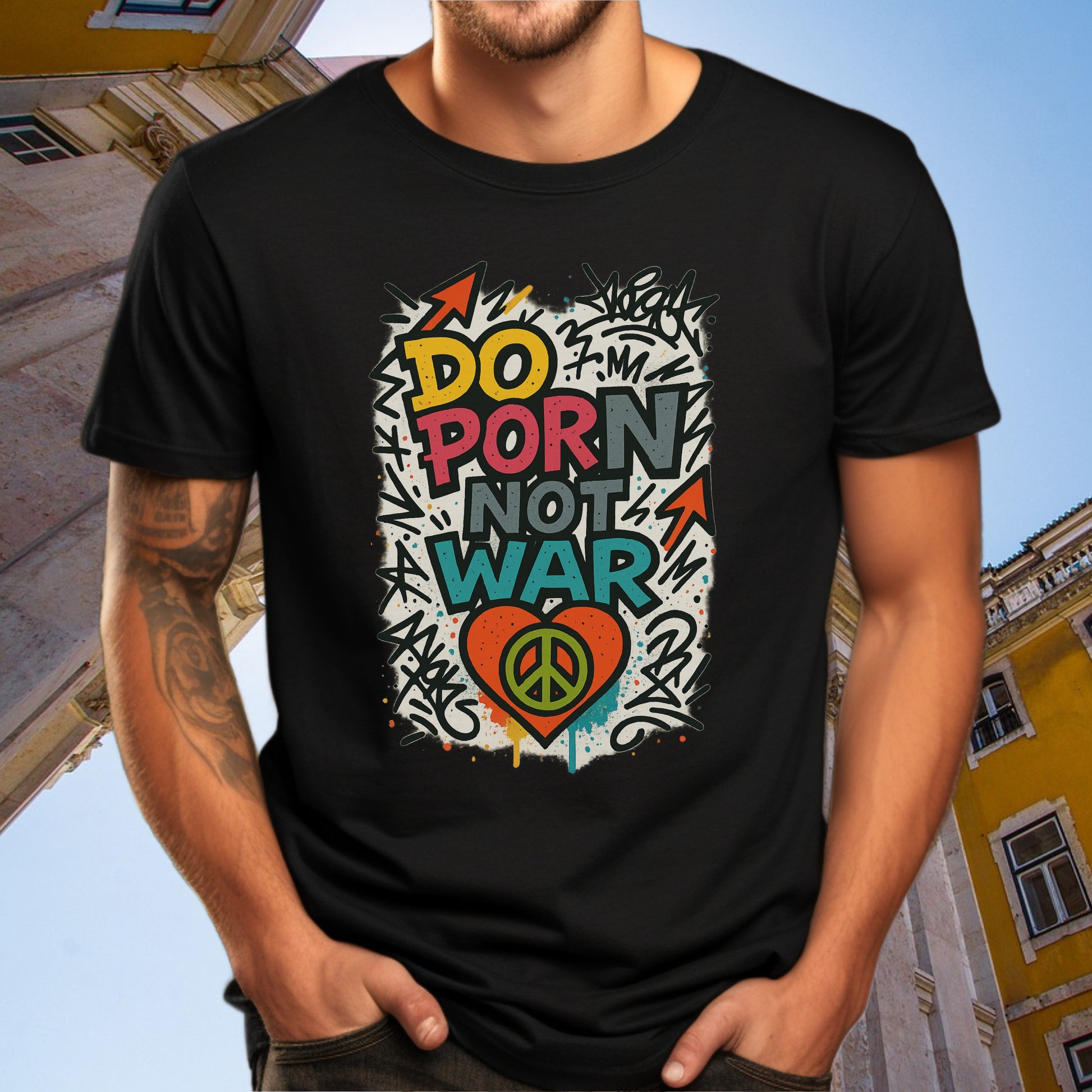 Do Porn Not War Graphic Tee T-Shirt product type