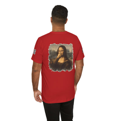 Something Smells Like Bullshit Graphic T-Shirt | Mona Lisa Parody Tee
