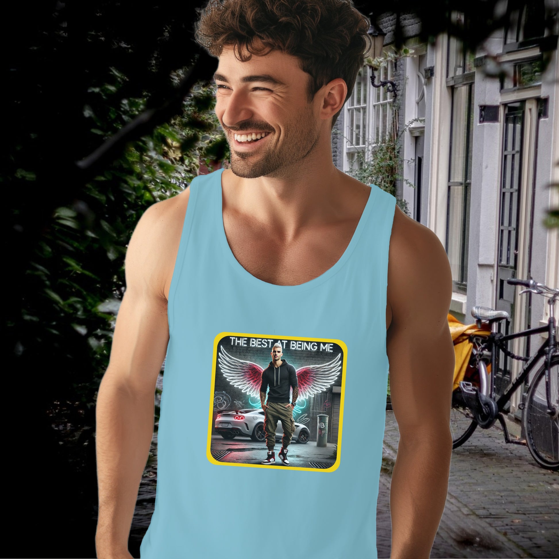 The Best at Being Me Angel Wings Graphic Tank product