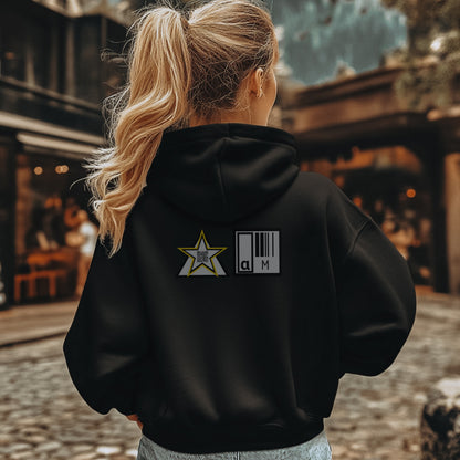 Star Design with Barcode Element Hoodie Product