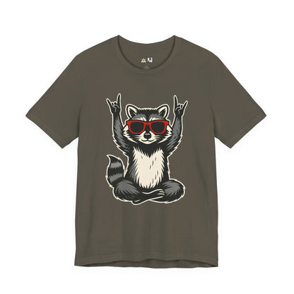 Wild Raccoon Icon Tee – Unisex Streetwear Graphic Tee