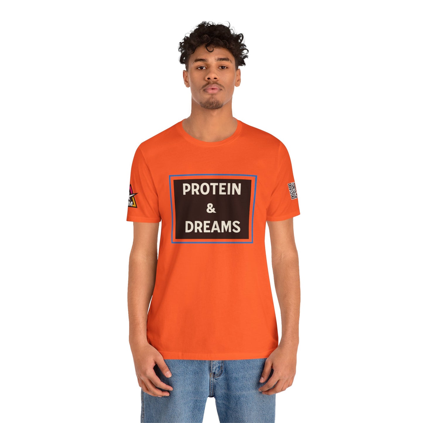 Protein & Dreams Graphic T-Shirt | Fitness Streetwear Tee | Gym Lifestyle Shirt