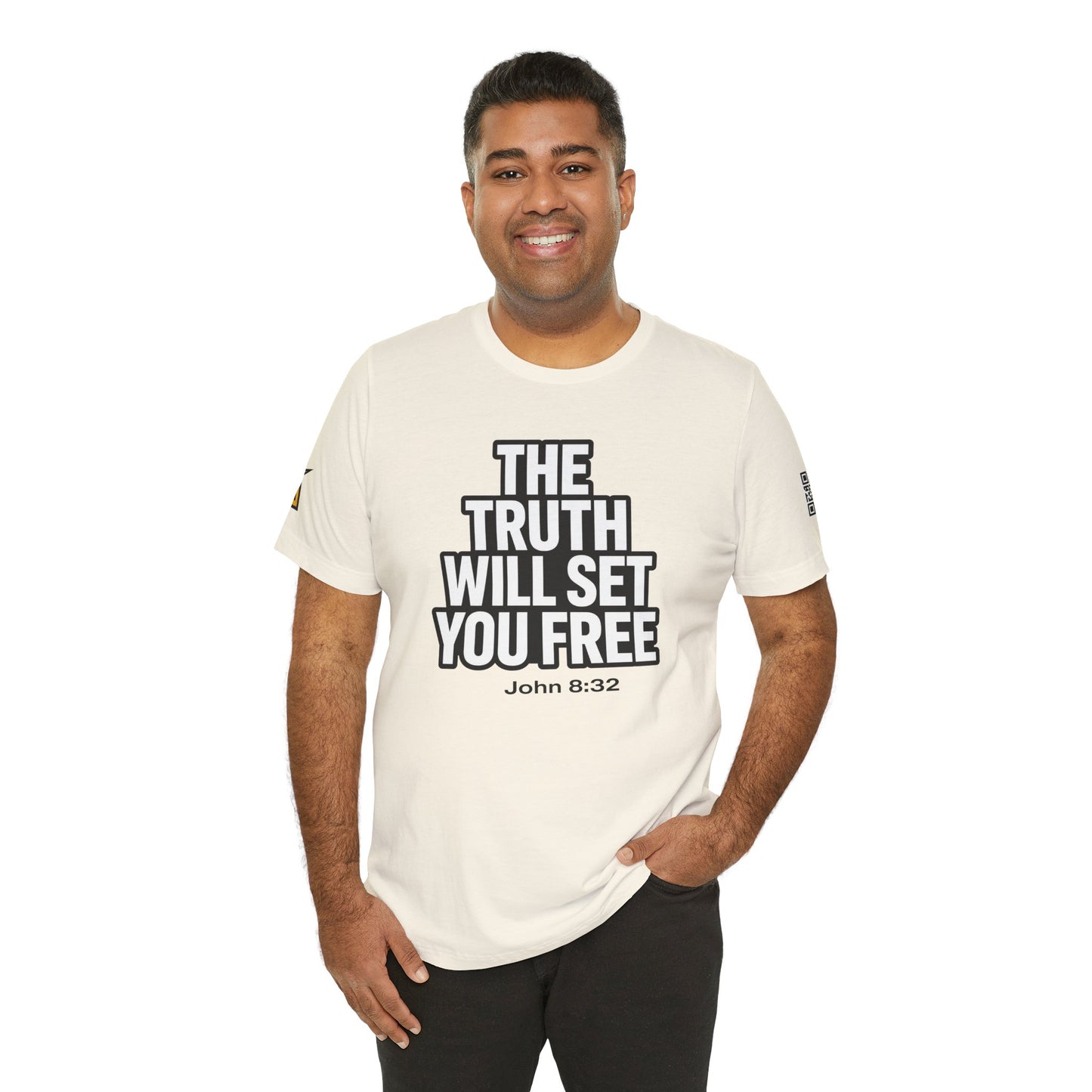 The Truth Will Set You Free Graphic T-Shirt | John 8:32 Bible Verse Tee | Christian Streetwear