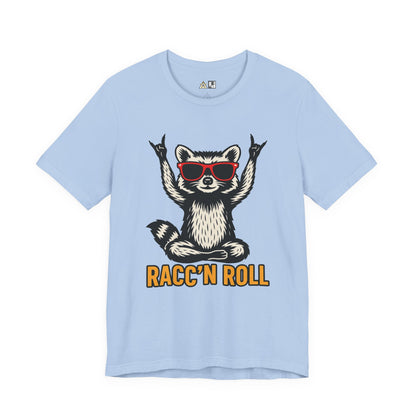 Racc’n Roll Attitude Tee – Unisex Streetwear Graphic Tee