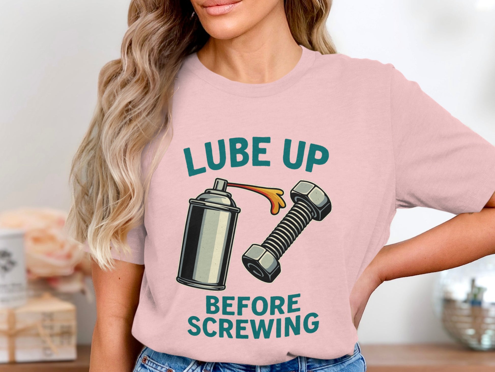 Lube Up Before Screwing Graphic T-shirt product