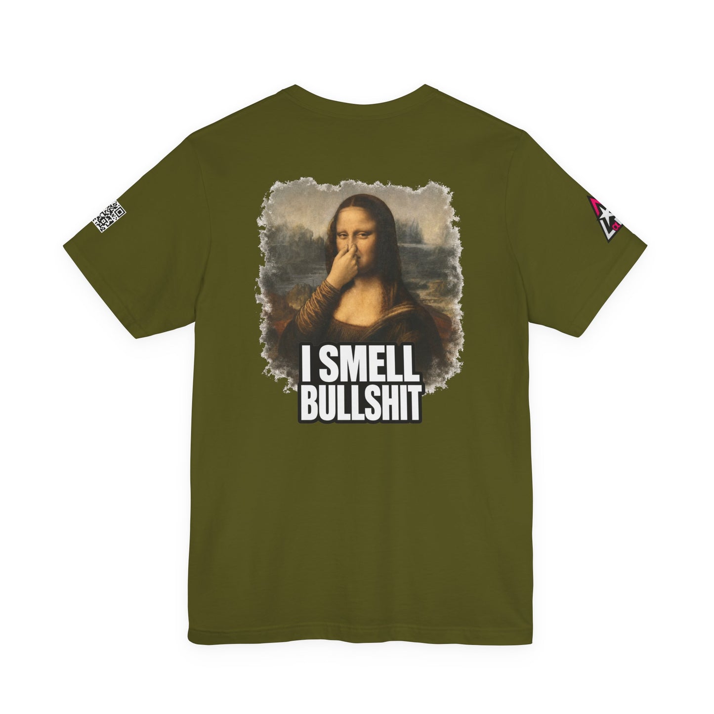 I Smell Bullshit – Funny Mona Lisa Parody Graphic Tee