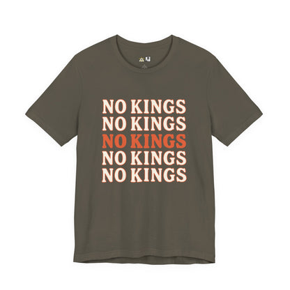 No Kings Pattern Dominance – Unisex Streetwear Graphic Tee