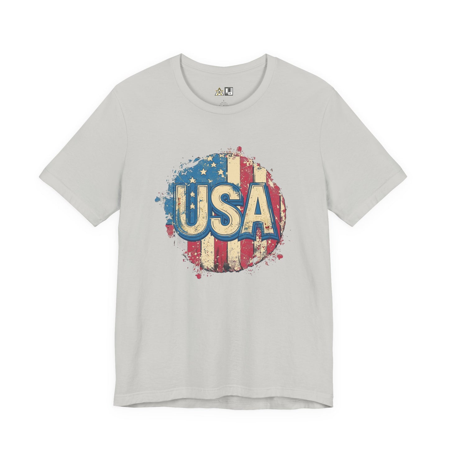 USA Raw Spirit – Unisex Patriotic Streetwear Tee