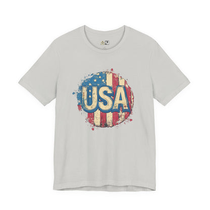 USA Raw Spirit – Unisex Patriotic Streetwear Tee