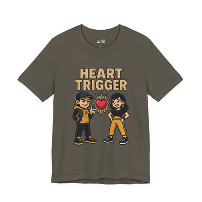 Heart Trigger – Unisex Streetwear Graphic Tee