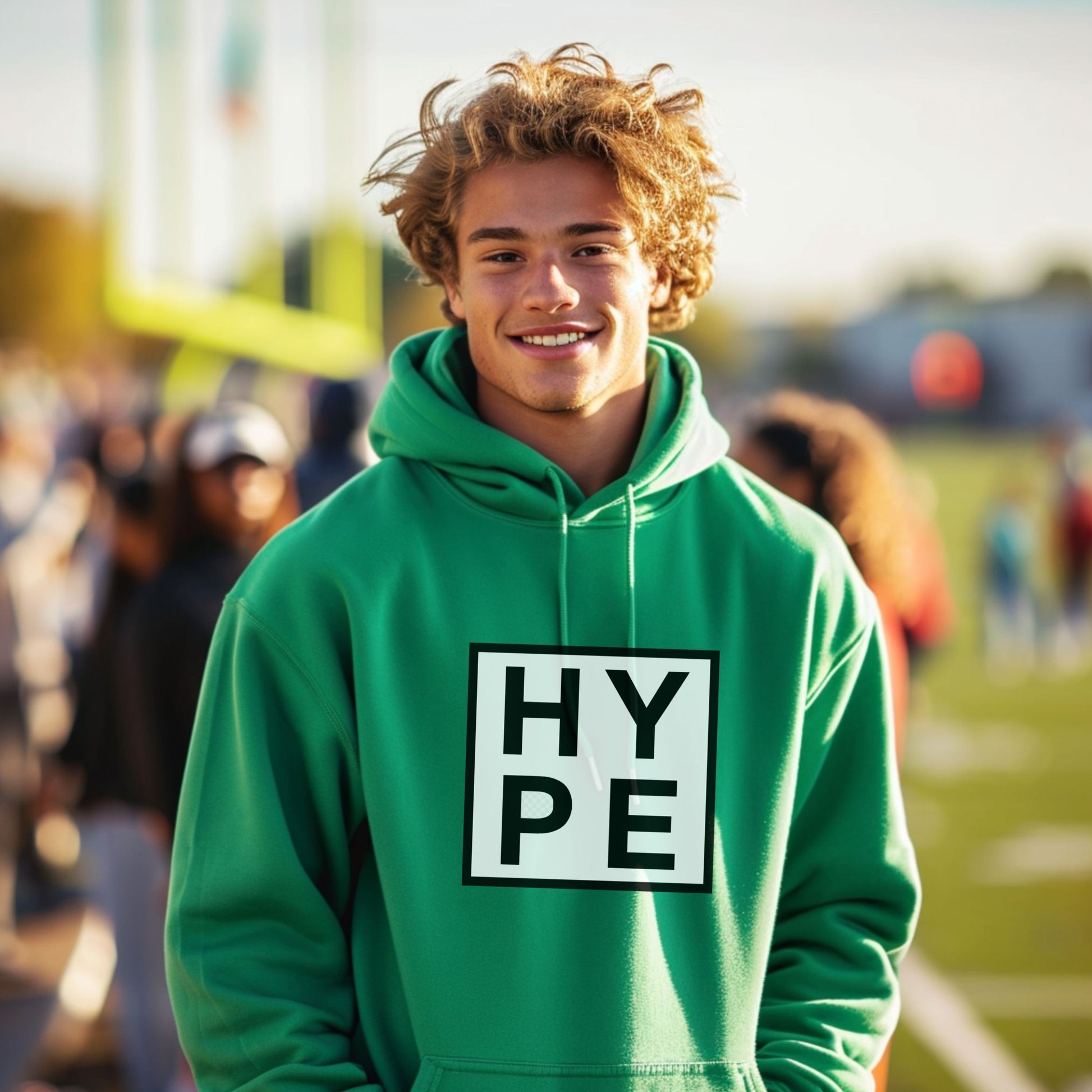 HYPE Graphic Hoodie Casual Streetwear Apparel