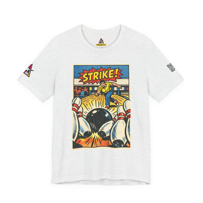 Strike Graphic T-Shirt | Bowling Streetwear Tee | Retro Bowling Shirt  STRIKE.