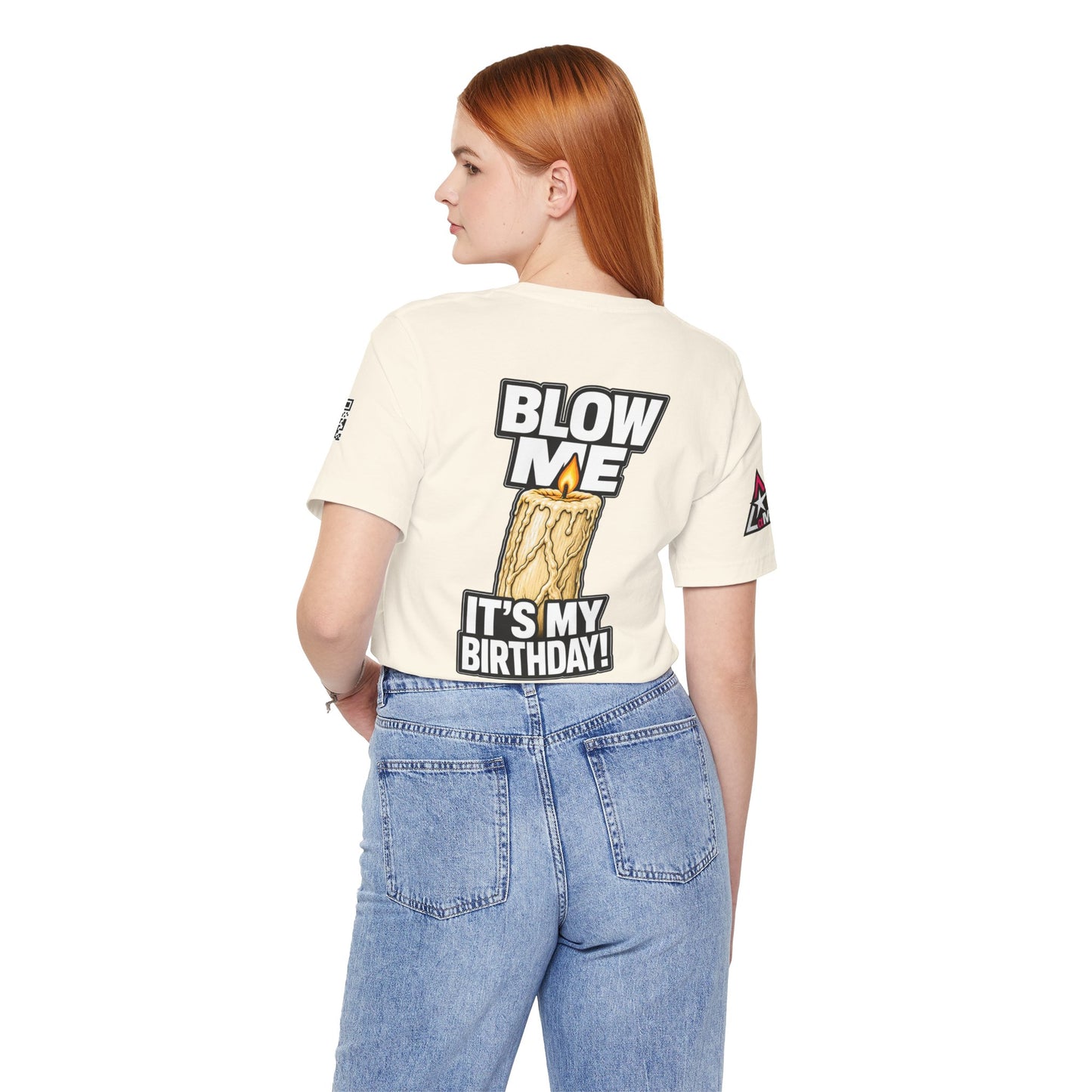 Blow Me, It’s My Birthday – Funny Birthday Candle Graphic Tee