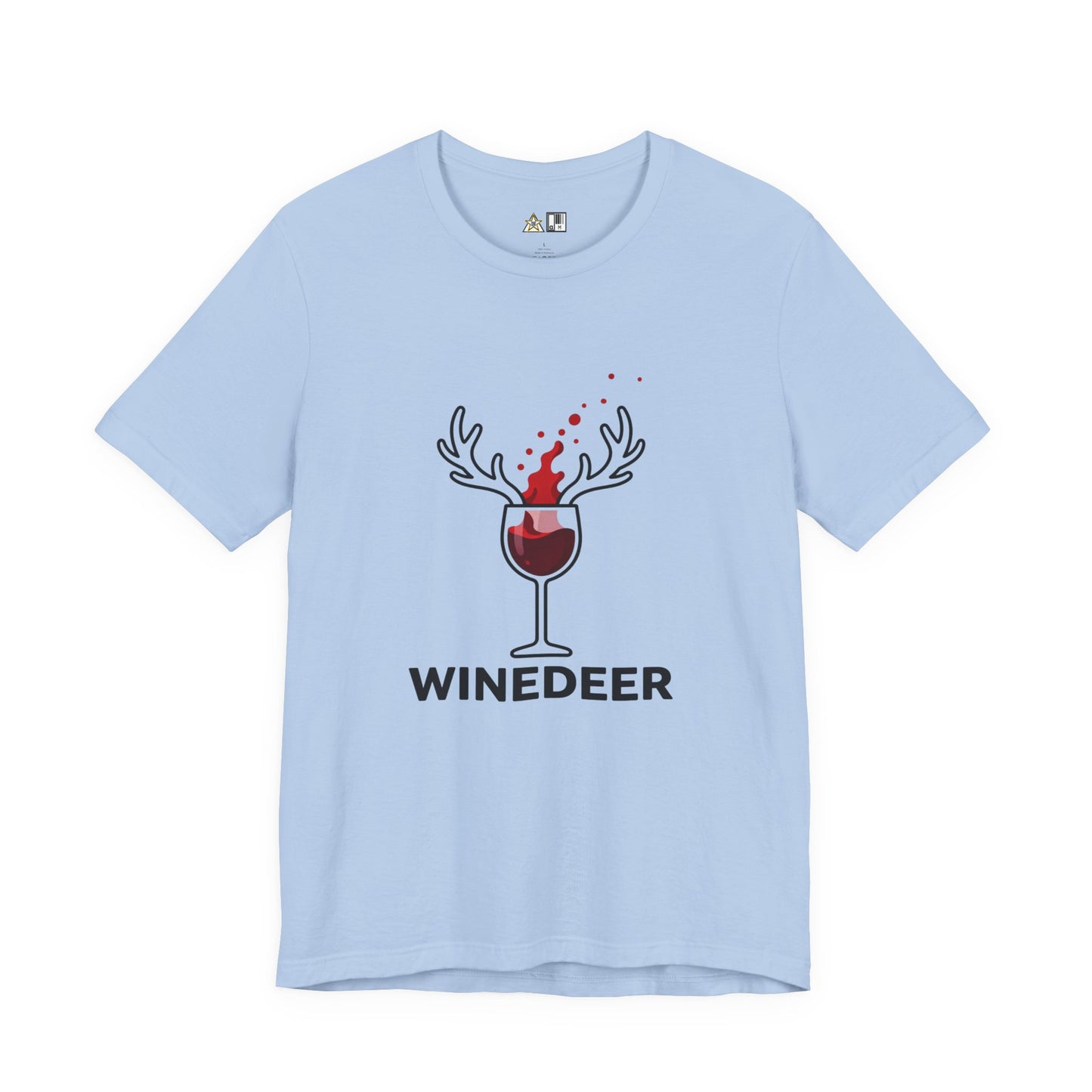Wine Deer Authority – Unisex Bold Graphic Streetwear Tee