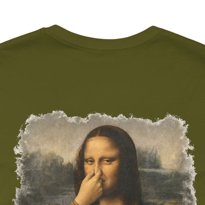 Something Smells Like Bullshit Graphic T-Shirt | Mona Lisa Parody Tee