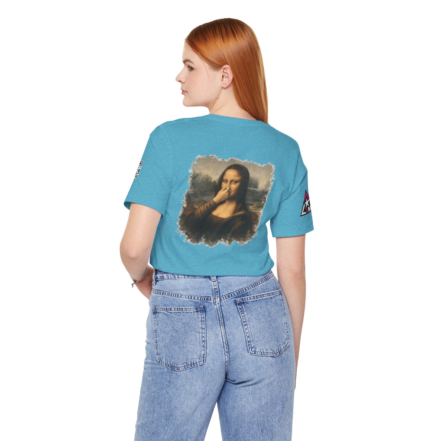 Something Smells Like Bullshit Graphic T-Shirt | Mona Lisa Parody Tee